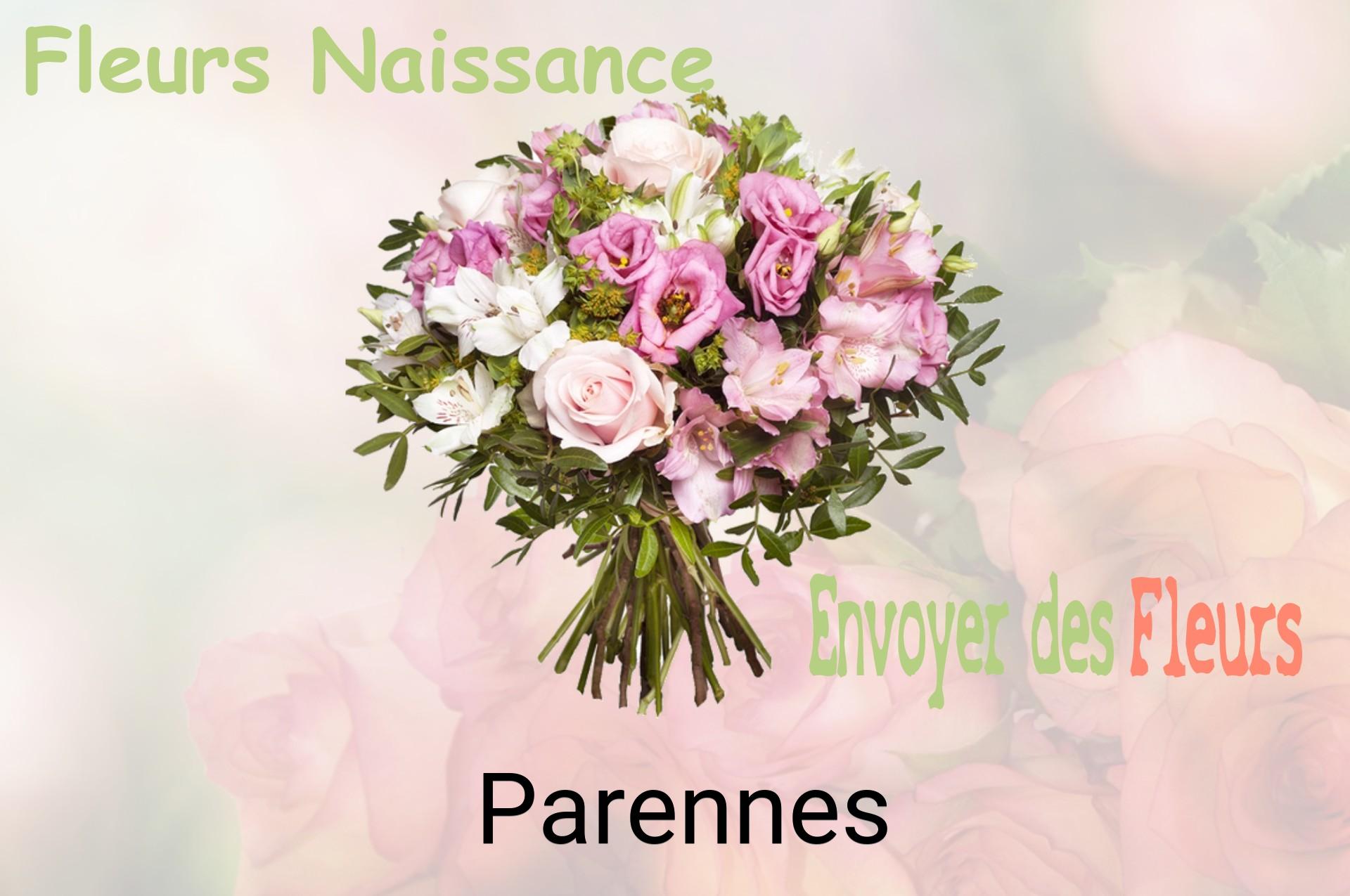 Bouquet de fleurs de naissance livré à Parennes